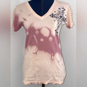 Women's Pink Affliction T-shirt Sz S